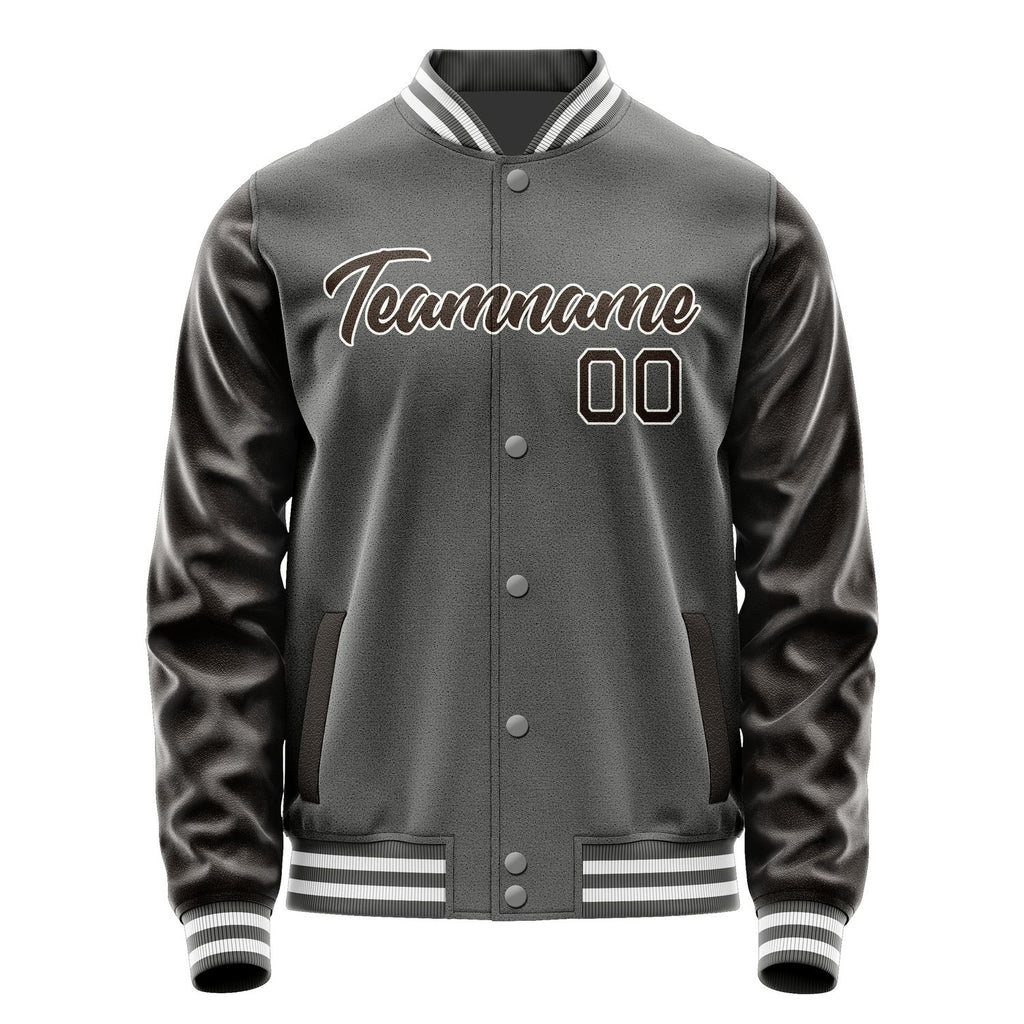 Custom Dark Grey Brown Jacket JA2020012018B21801