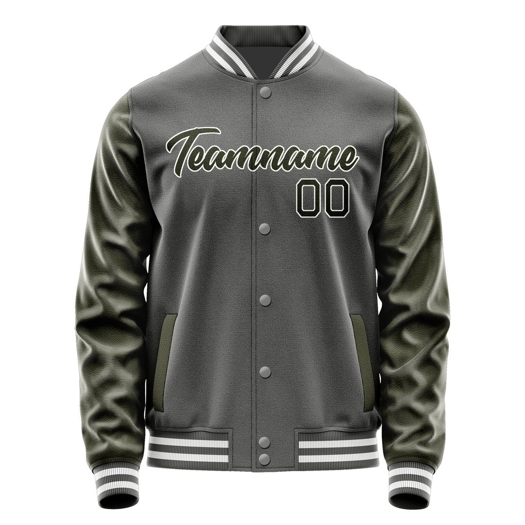 Custom Dark Grey Olive Jacket JA2020022018B21802