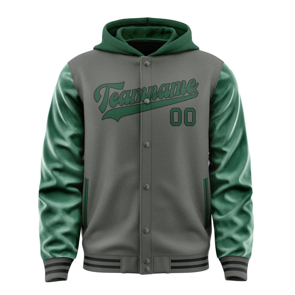 Custom Dark Grey Green Jacket