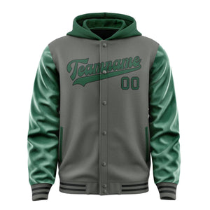 Custom Dark Grey Green Jacket
