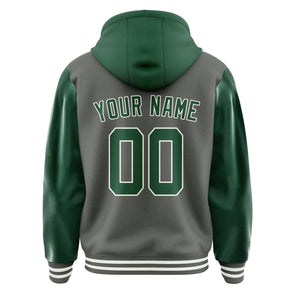 Custom Dark Grey Green Jacket