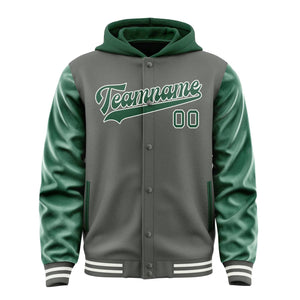 Custom Dark Grey Green Jacket