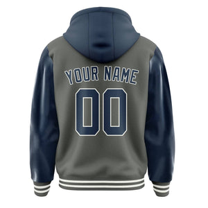 Custom Dark Grey Blue Jacket