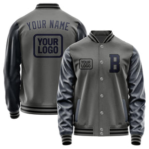 Custom Dark Grey Navy Jacket JA202011201717111117