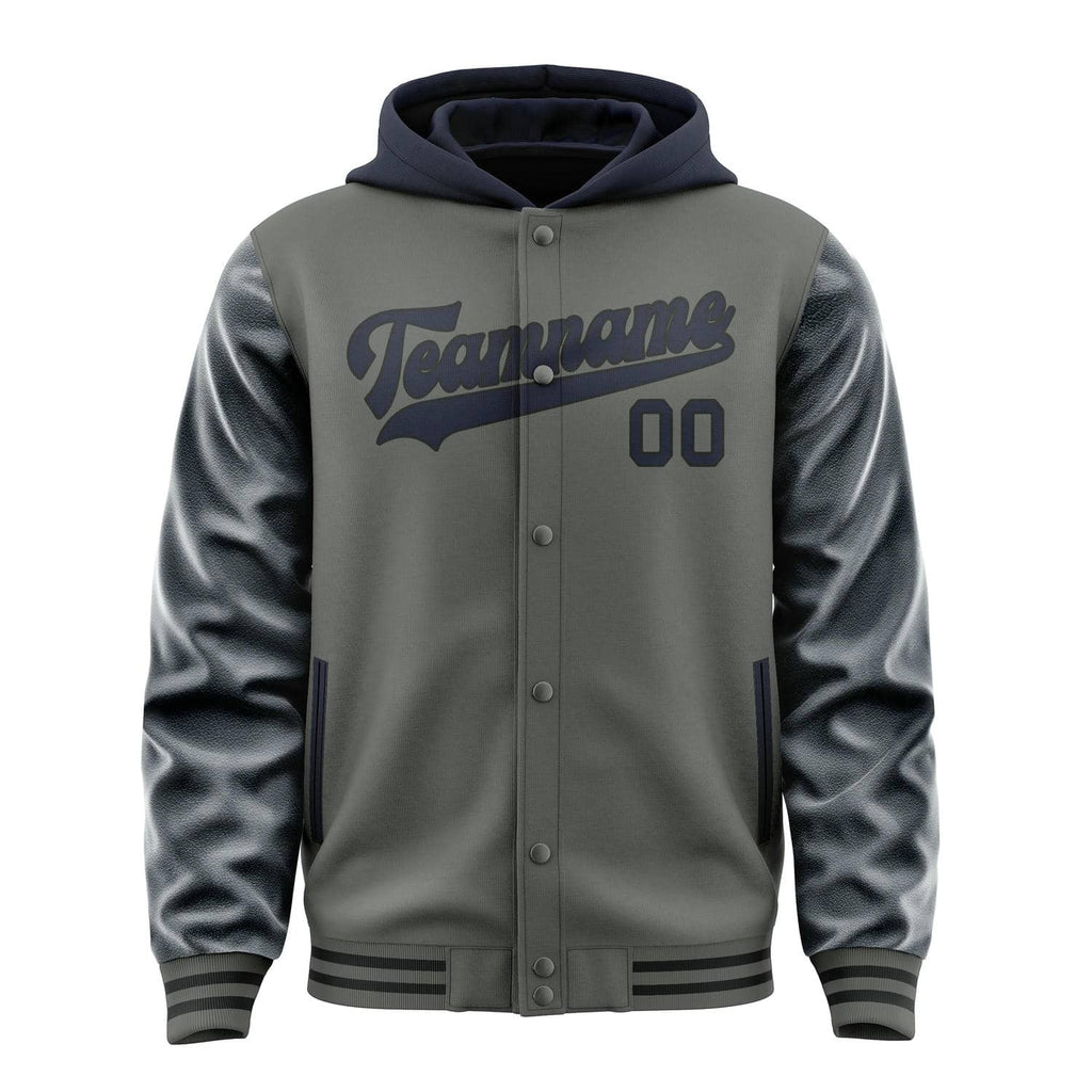 Custom Dark Grey Navy Jacket