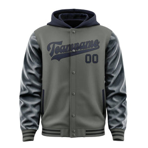 Custom Dark Grey Navy Jacket