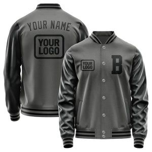 Custom Dark Grey Black Jacket JA202017201717171717