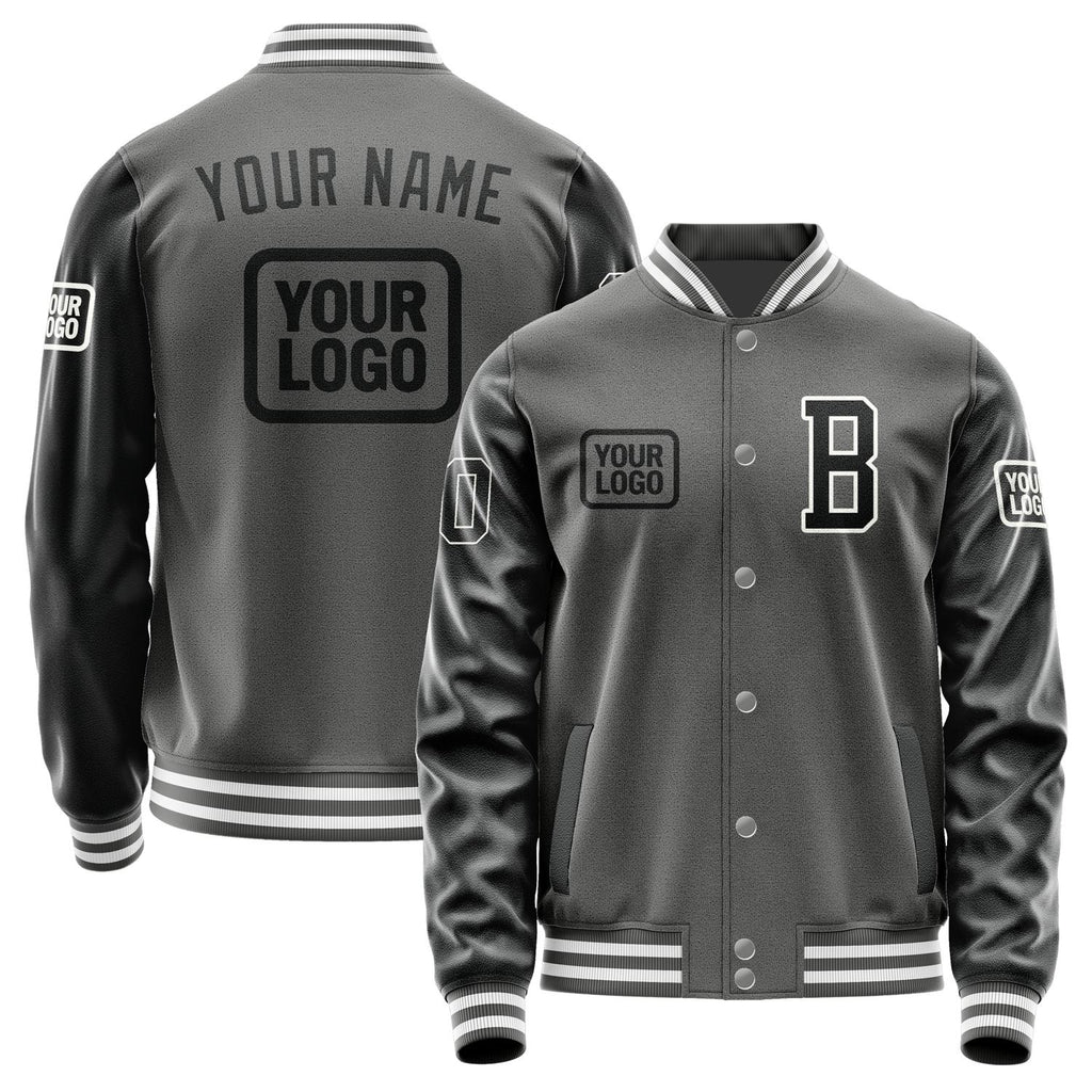 Custom Dark Grey Black Jacket JA202017201818171718