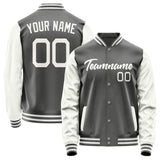 Custom Dark Grey White Jacket