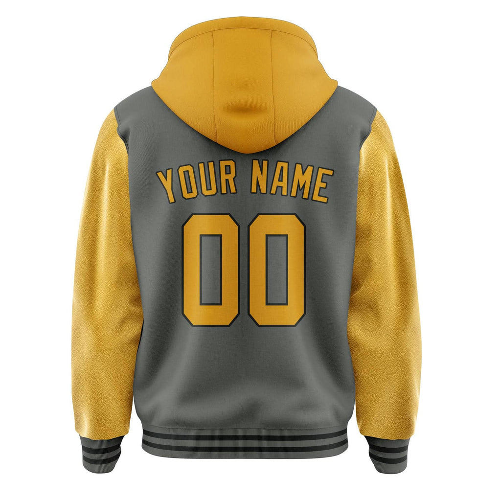 Custom Dark Grey Yellow Jacket