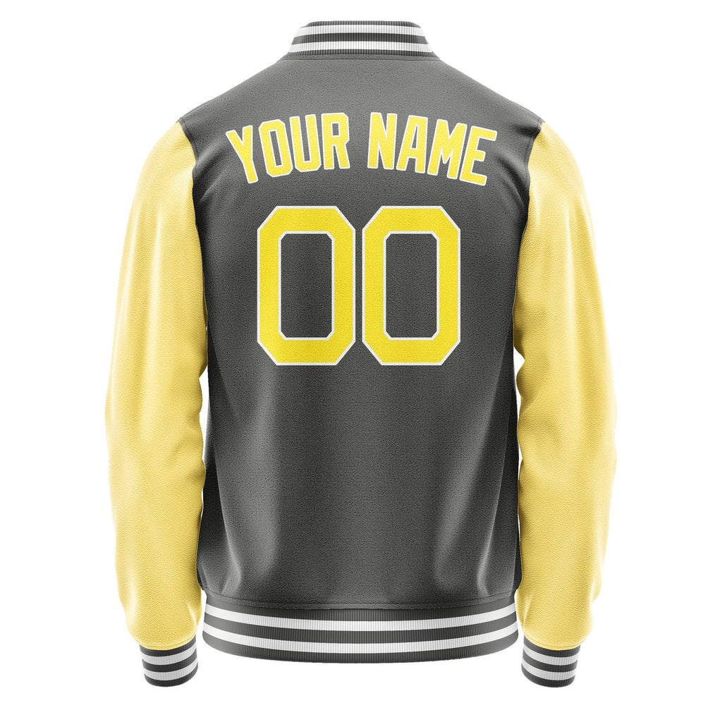 Custom Dark Grey Light Yellow Jacket JA2020262018B21826