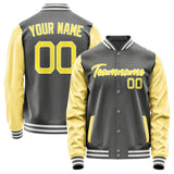 Custom Dark Grey Light Yellow Jacket