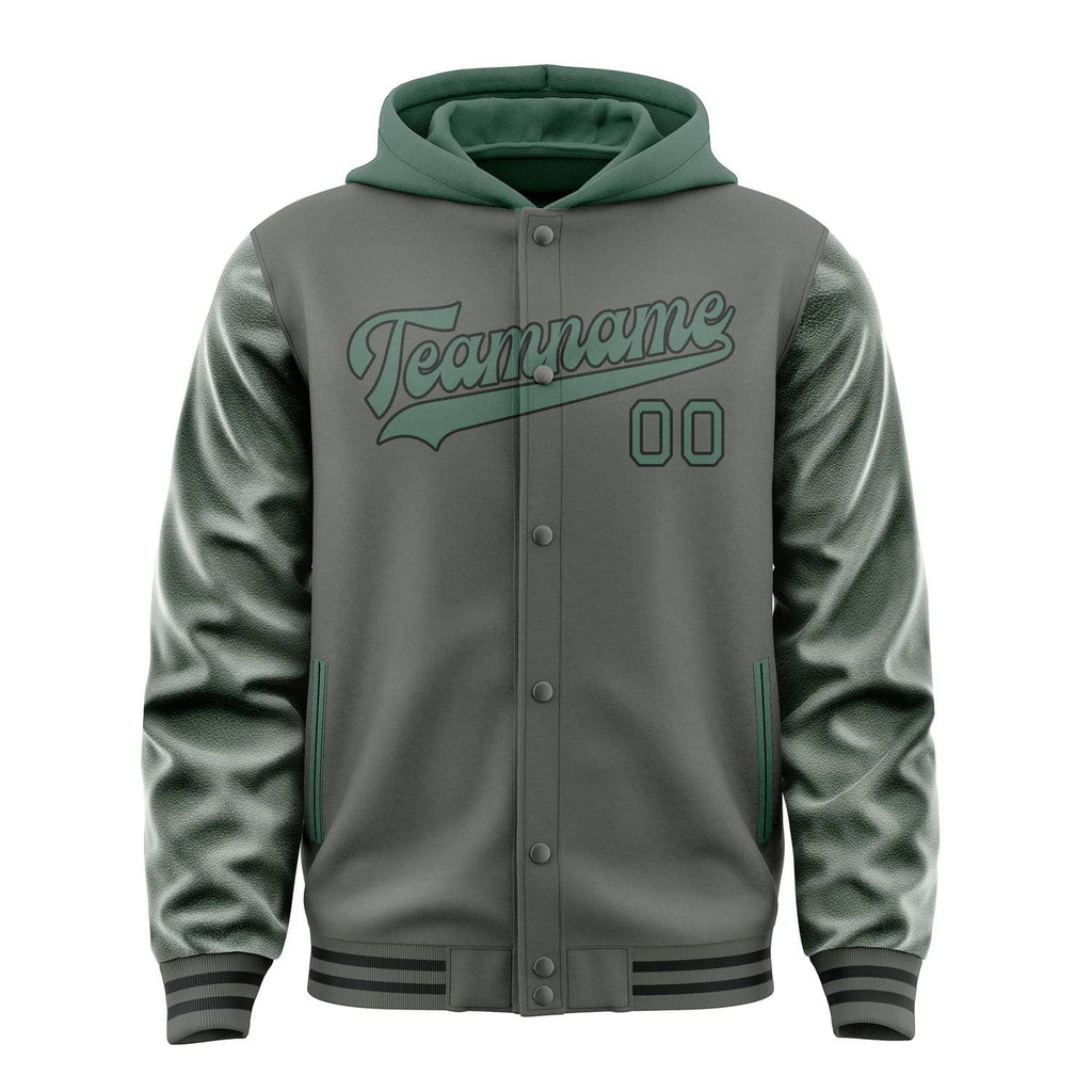 Custom Dark Grey Blue Green Jacket