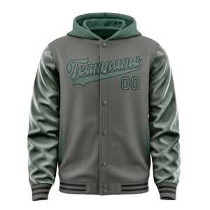 Custom Dark Grey Blue Green Jacket