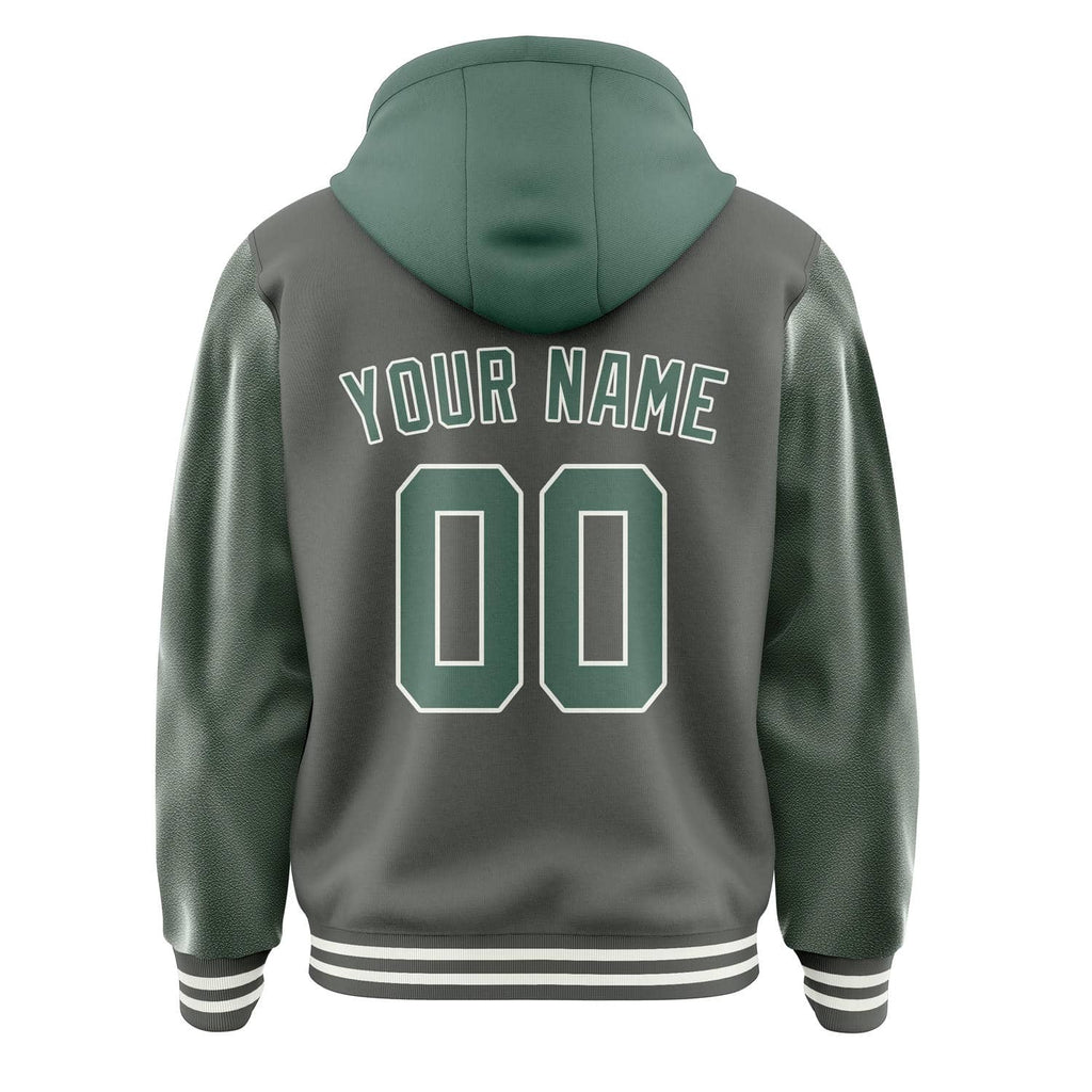 Custom Dark Grey Blue Green Jacket