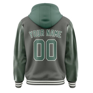Custom Dark Grey Blue Green Jacket