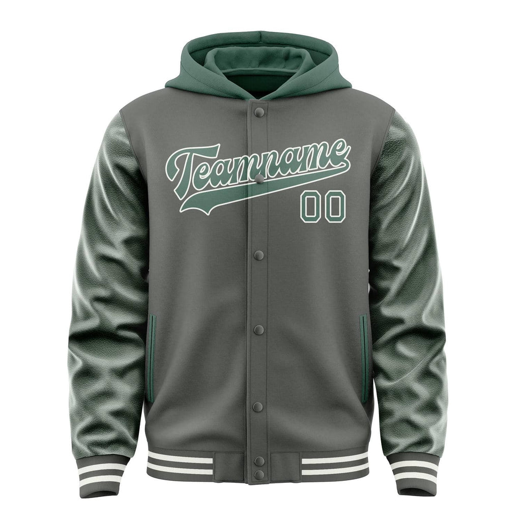 Custom Dark Grey Blue Green Jacket