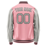 Custom Light Pink Gray Jacket JA2121042117B21704