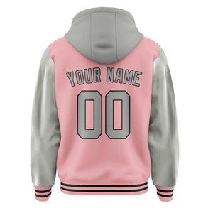 Custom Light Pink Gray Jacket