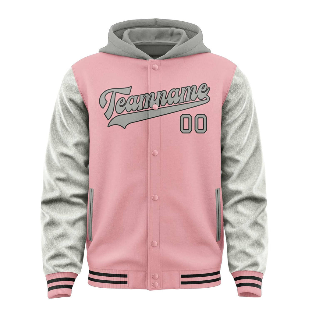 Custom Light Pink Gray Jacket
