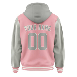 Custom Light Pink Gray Jacket