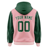 Custom Light Pink Green Jacket