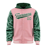 Custom Light Pink Green Jacket