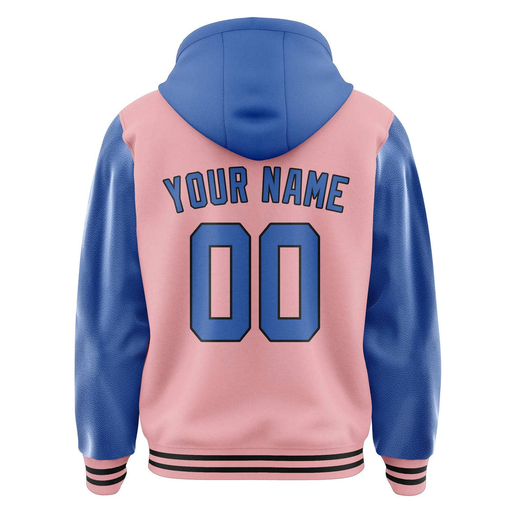 Custom Light Pink Sky Blue Jacket