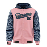 Custom Light Pink Blue Jacket