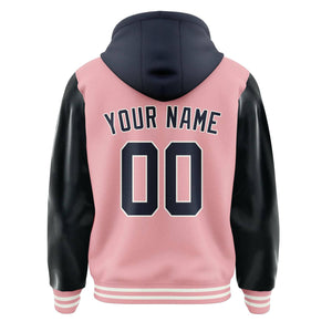 Custom Light Pink Navy Jacket