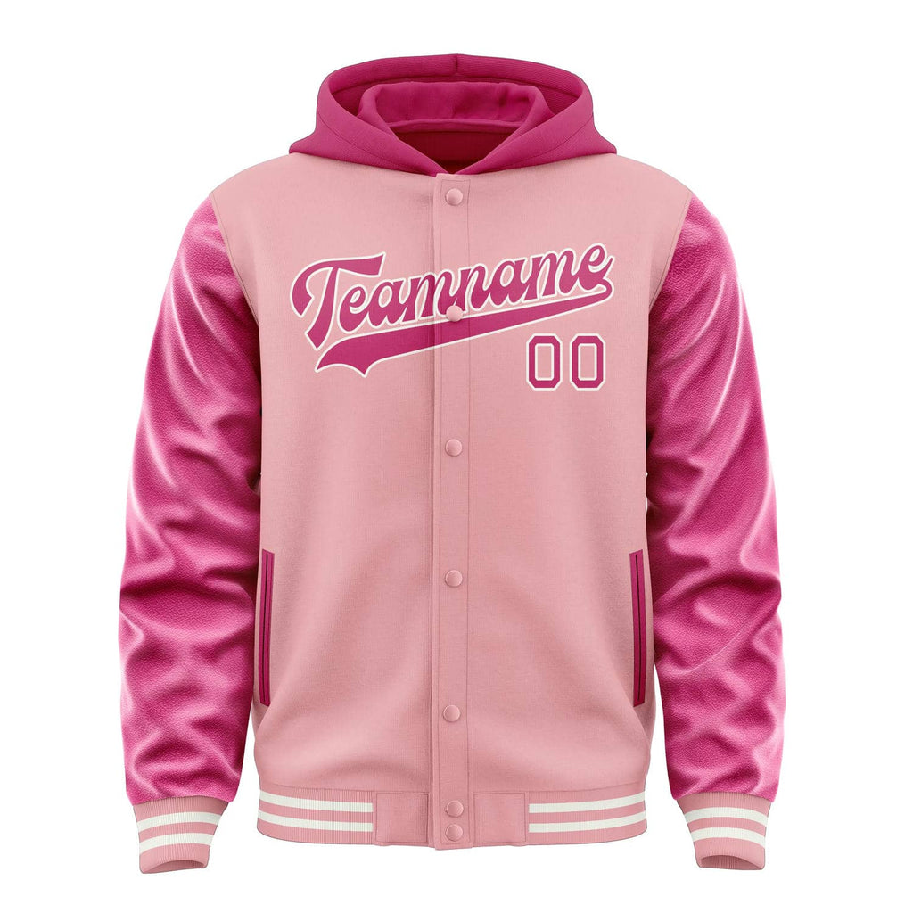 Custom Light Pink Pink Jacket