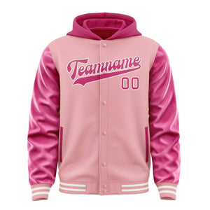 Custom Light Pink Pink Jacket
