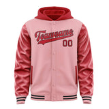 Custom Light Pink Red Jacket