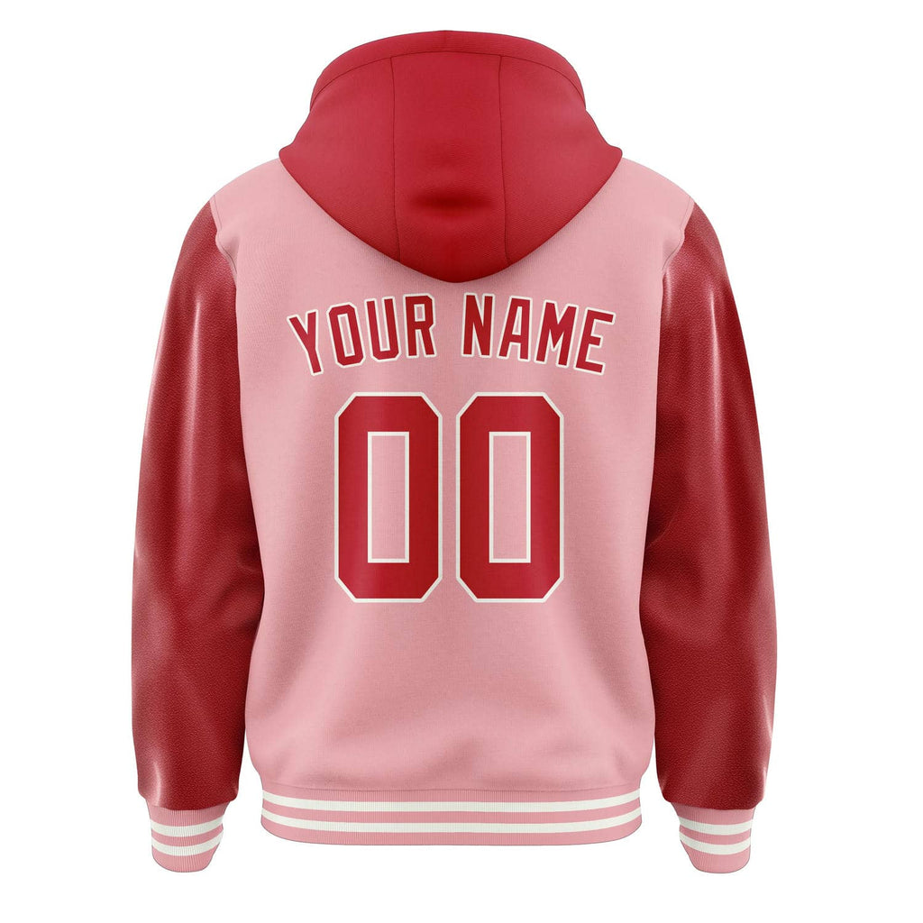 Custom Light Pink Red Jacket