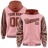 Custom Light Pink Coral Red Jacket