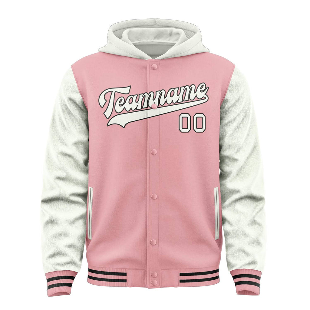Custom Light Pink White Jacket