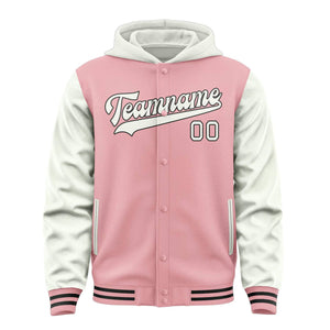 Custom Light Pink White Jacket