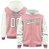 Custom Light Pink White Jacket