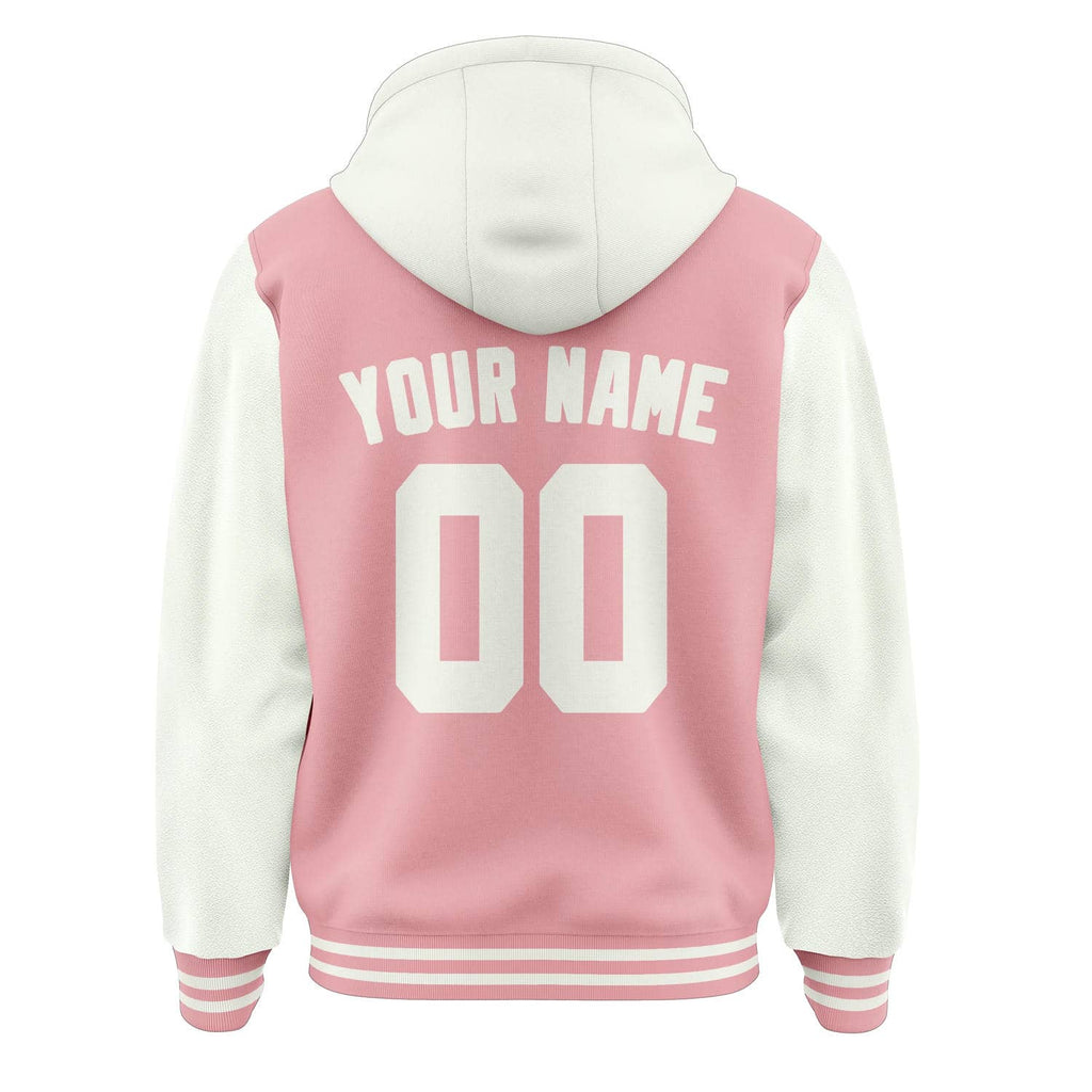 Custom Light Pink White Jacket