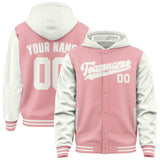Custom Light Pink White Jacket