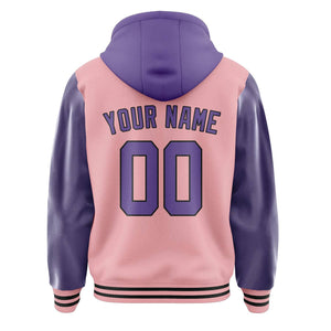 Custom Light Pink Light Purple Jacket