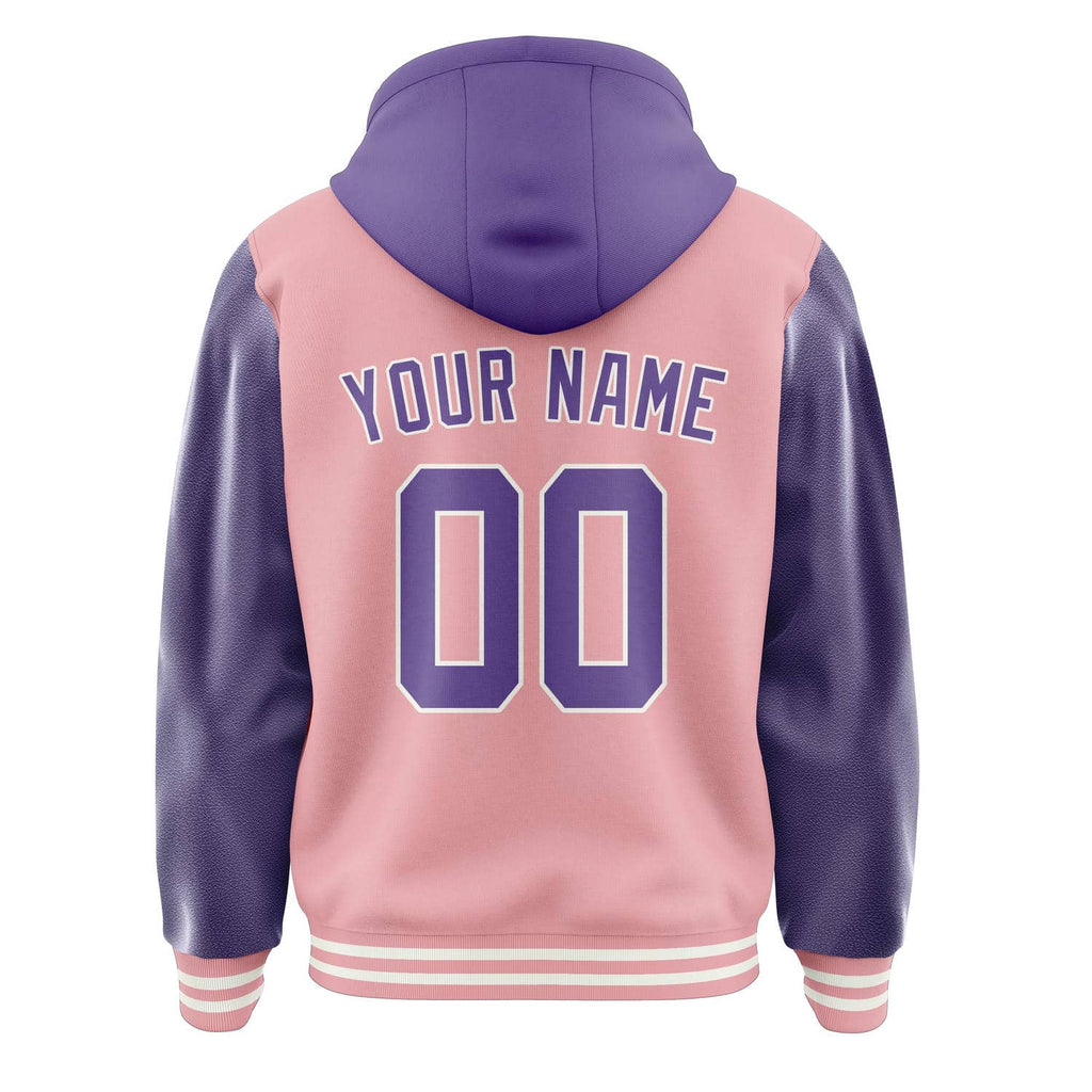 Custom Light Pink Light Purple Jacket