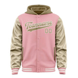 Custom Light Pink Light Khaki Jacket