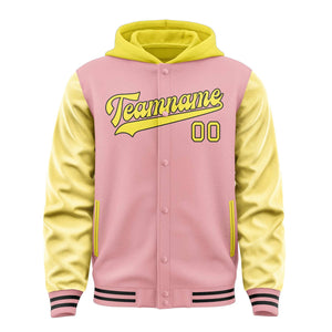 Custom Light Pink Light Yellow Jacket