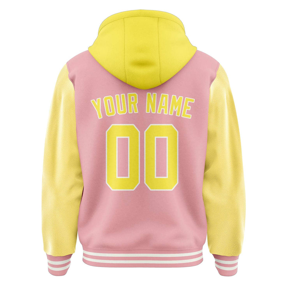 Custom Light Pink Light Yellow Jacket