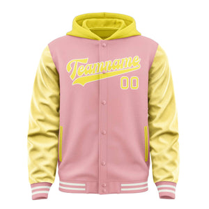 Custom Light Pink Light Yellow Jacket