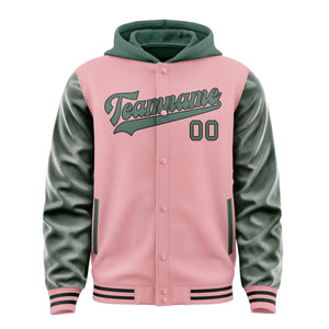Custom Light Pink Blue Green Jacket