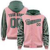 Custom Light Pink Blue Green Jacket