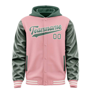 Custom Light Pink Blue Green Jacket