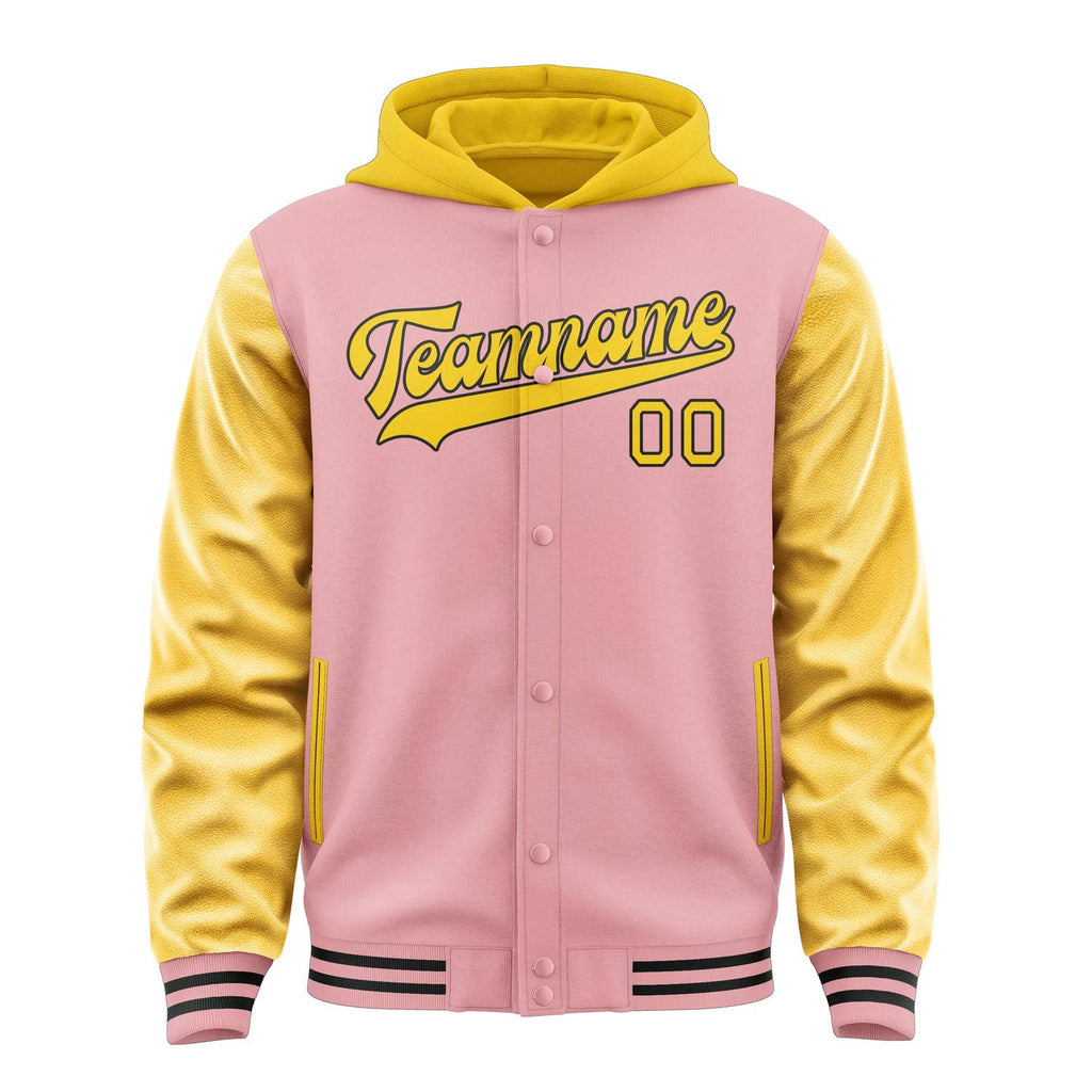 Custom Light Pink Gold Jacket
